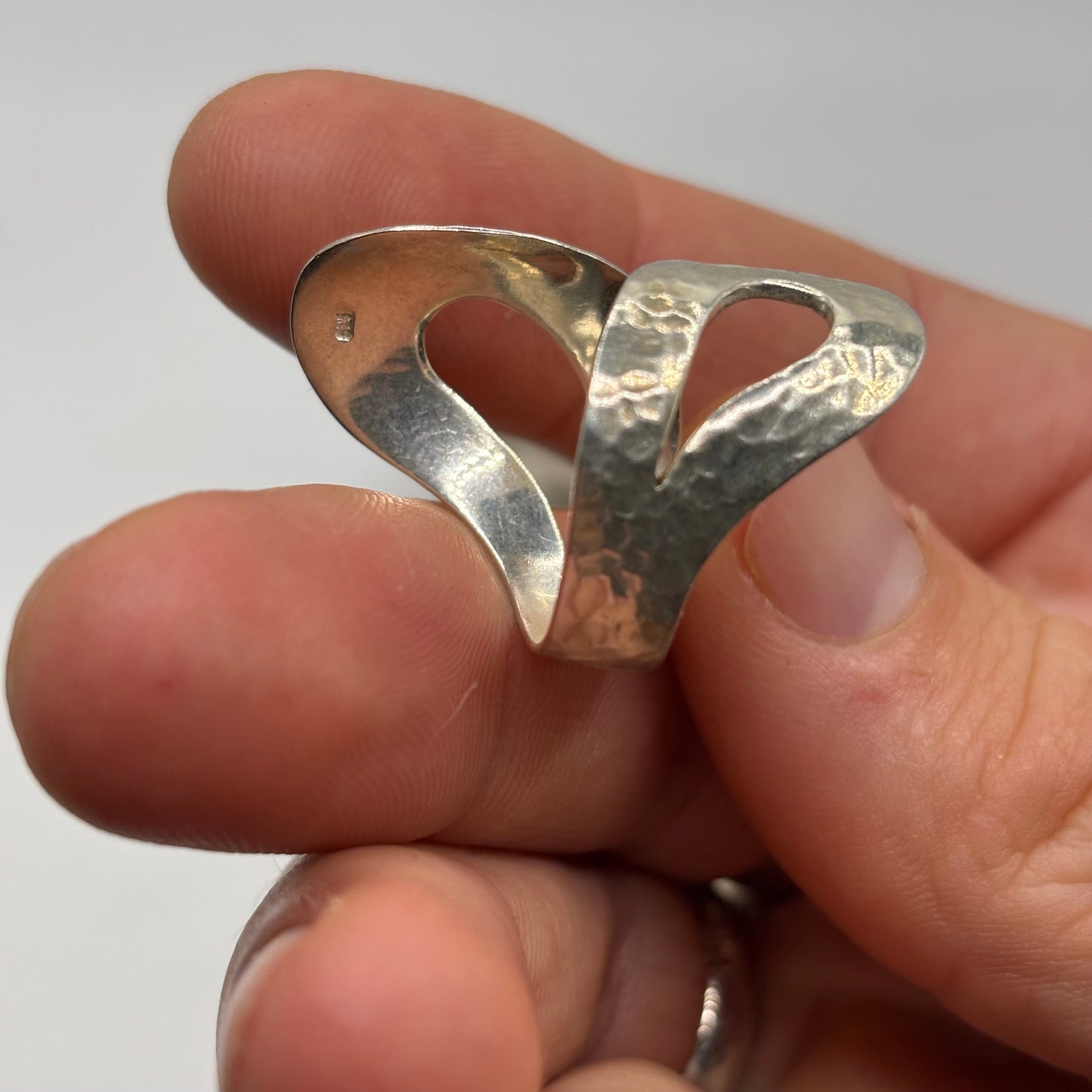 Silver Hammered Ring