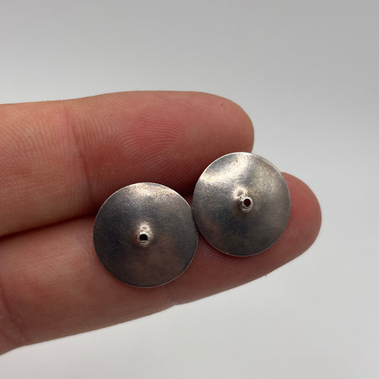 Silver Disc Earrings