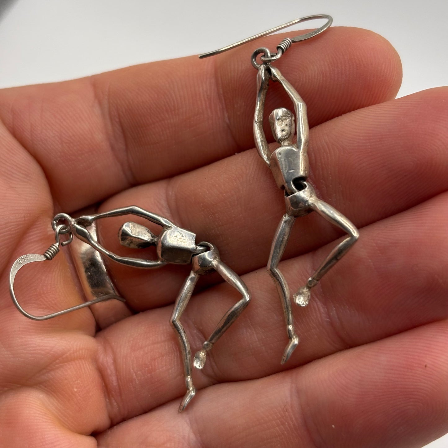 Silver Manikin Earrings