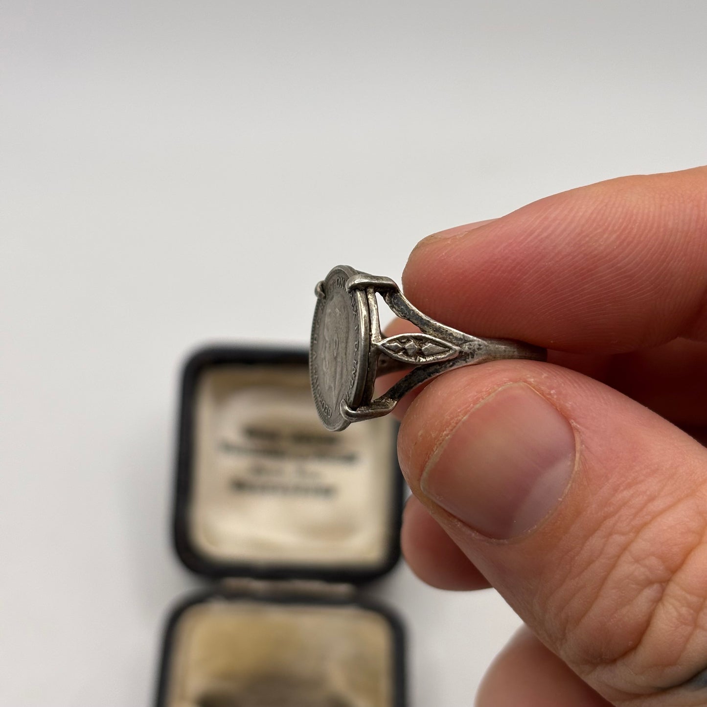 Silver Vintage Coin Ring