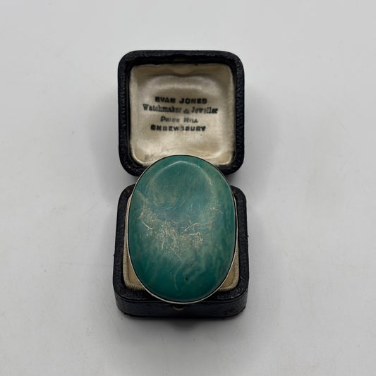 Silver Large Turquoise Statement Ring
