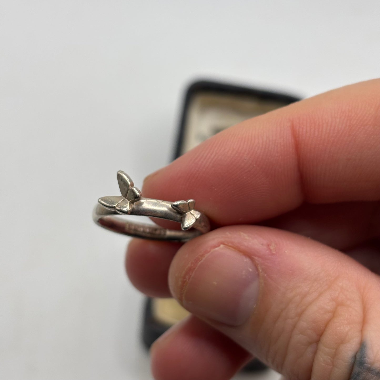 Silver Butterfly Ring (M)