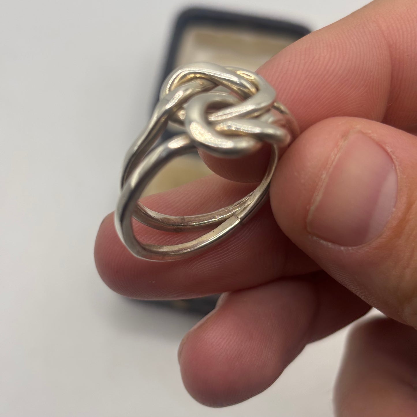 Silver Vintage Double Knot Ring (W)
