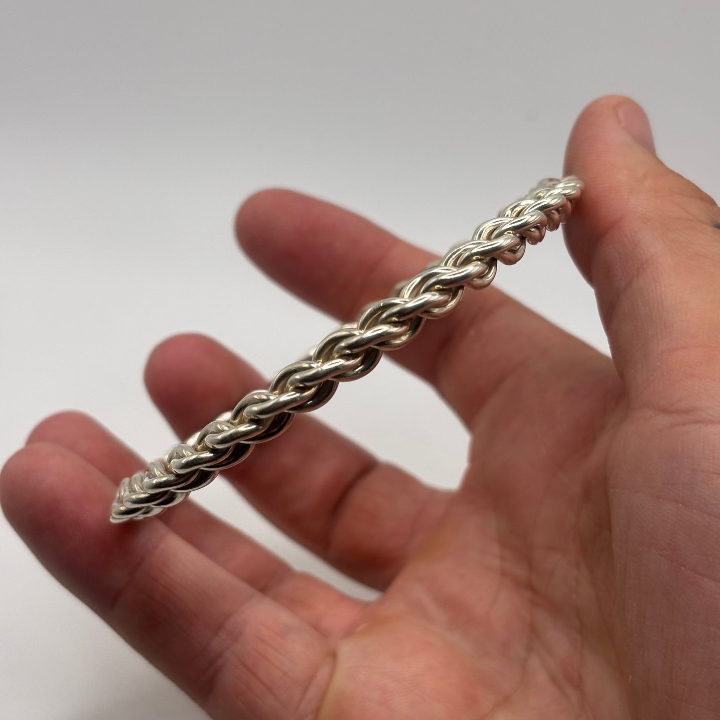 Silver Heavy Bangle (72mm)