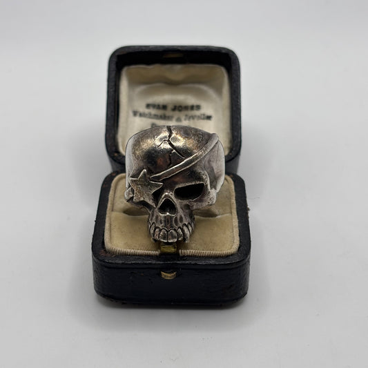 Silver Vintage The Great Frog Skull Ring (W)