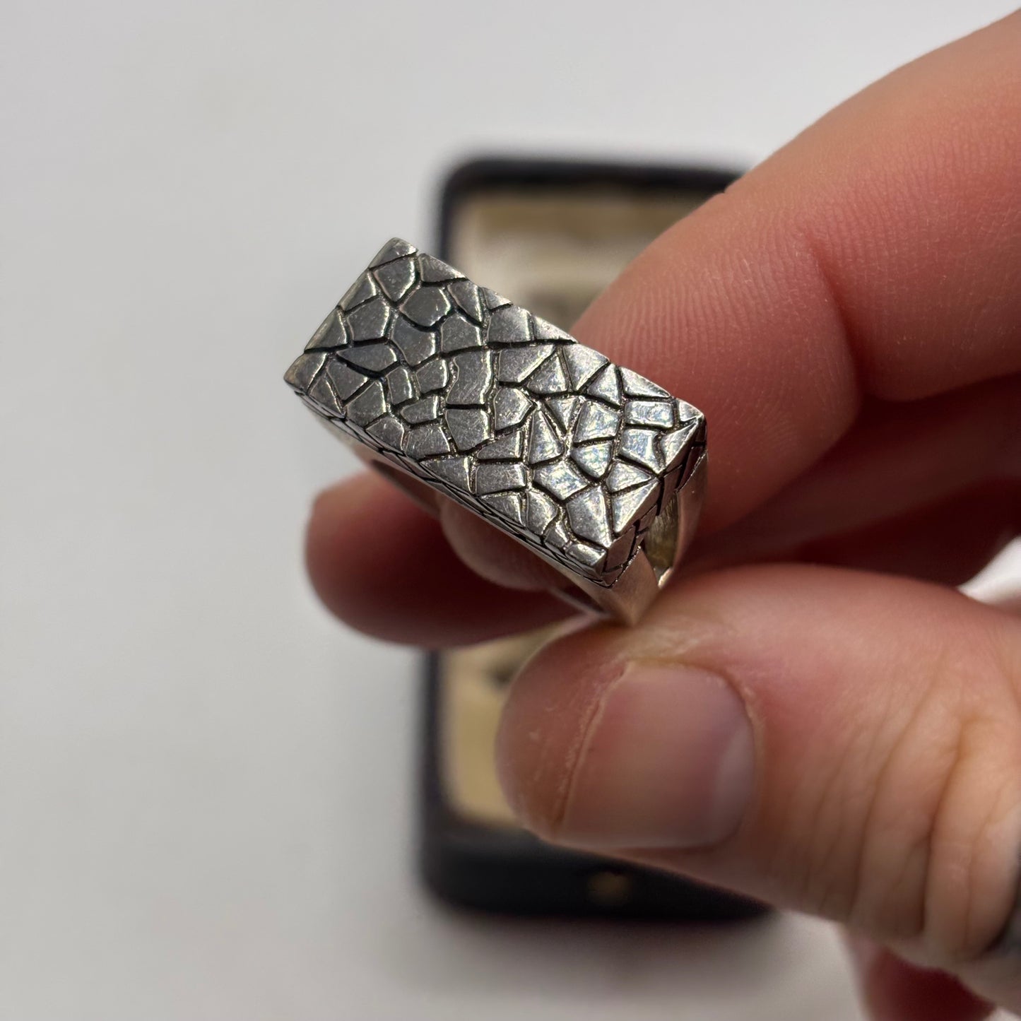 Silver Heavy Monica Vinader Ring (N)