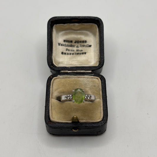 Silver Peridot Ring