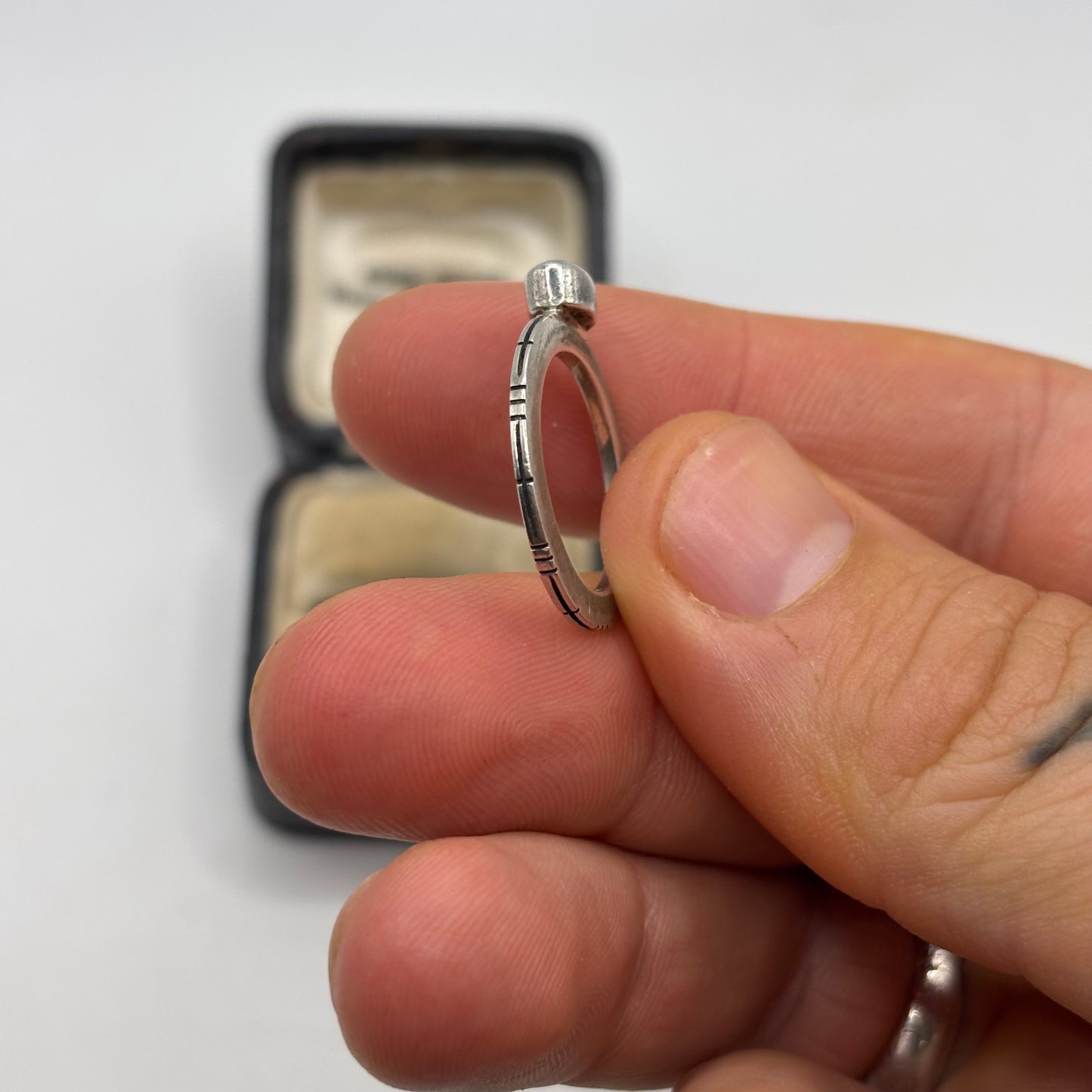 Silver Smokey Quartz Ring