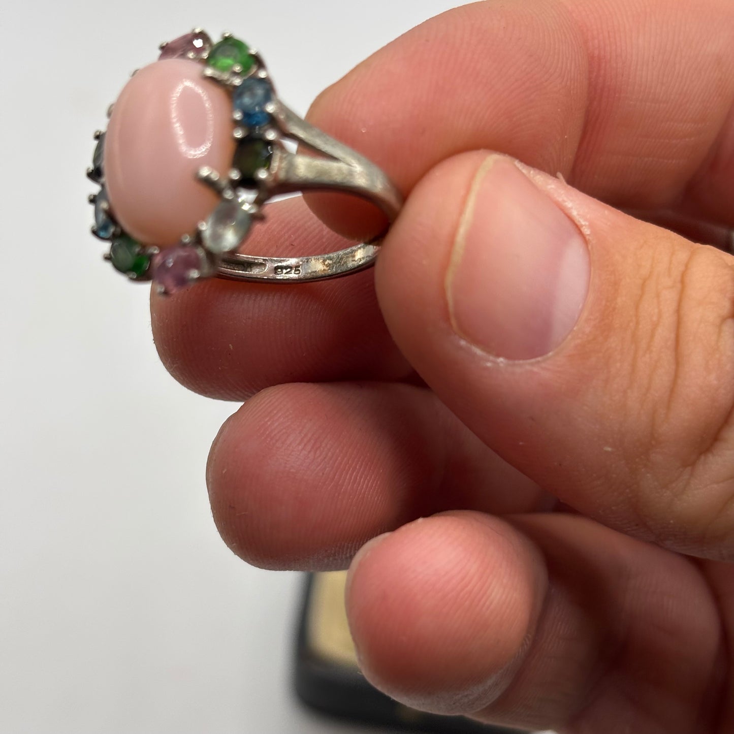 Silver Multi Gem Ring (O)
