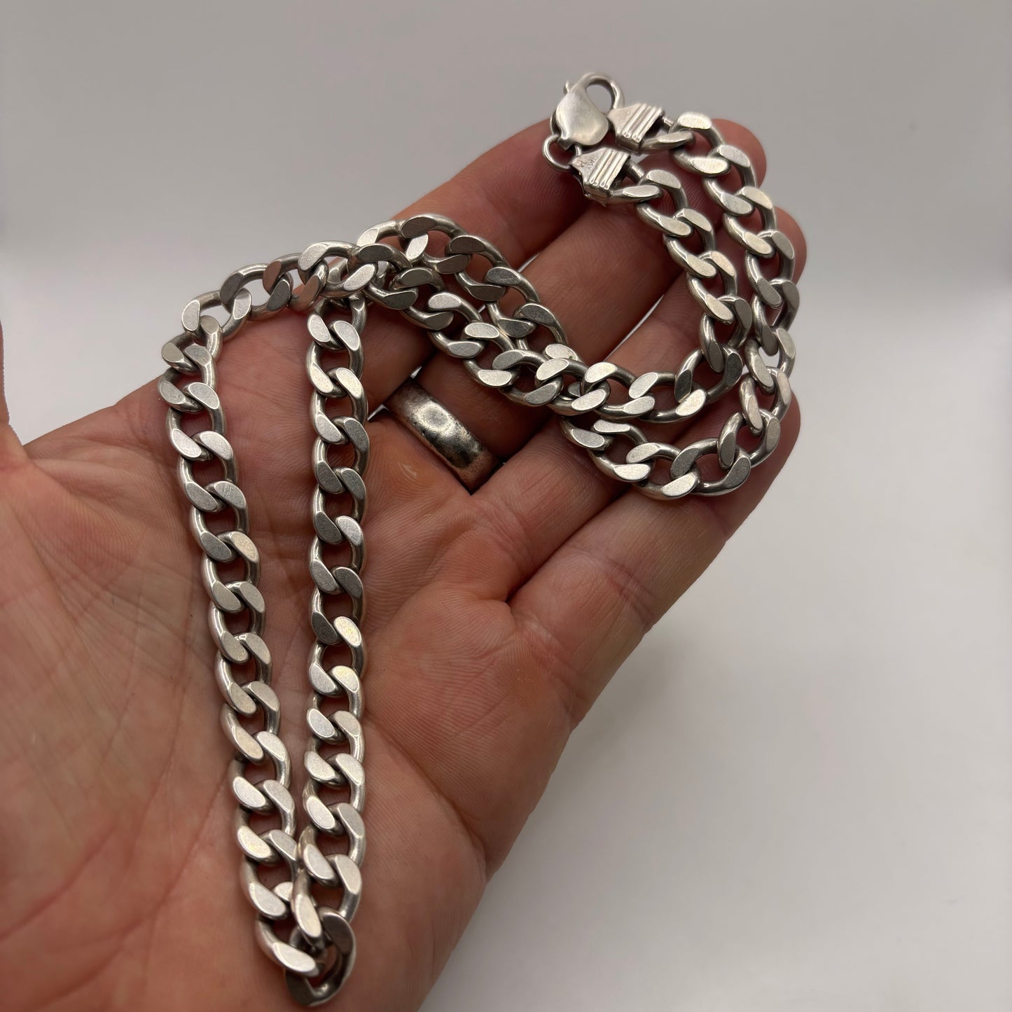 Silver 20” Heavy Curb Chain