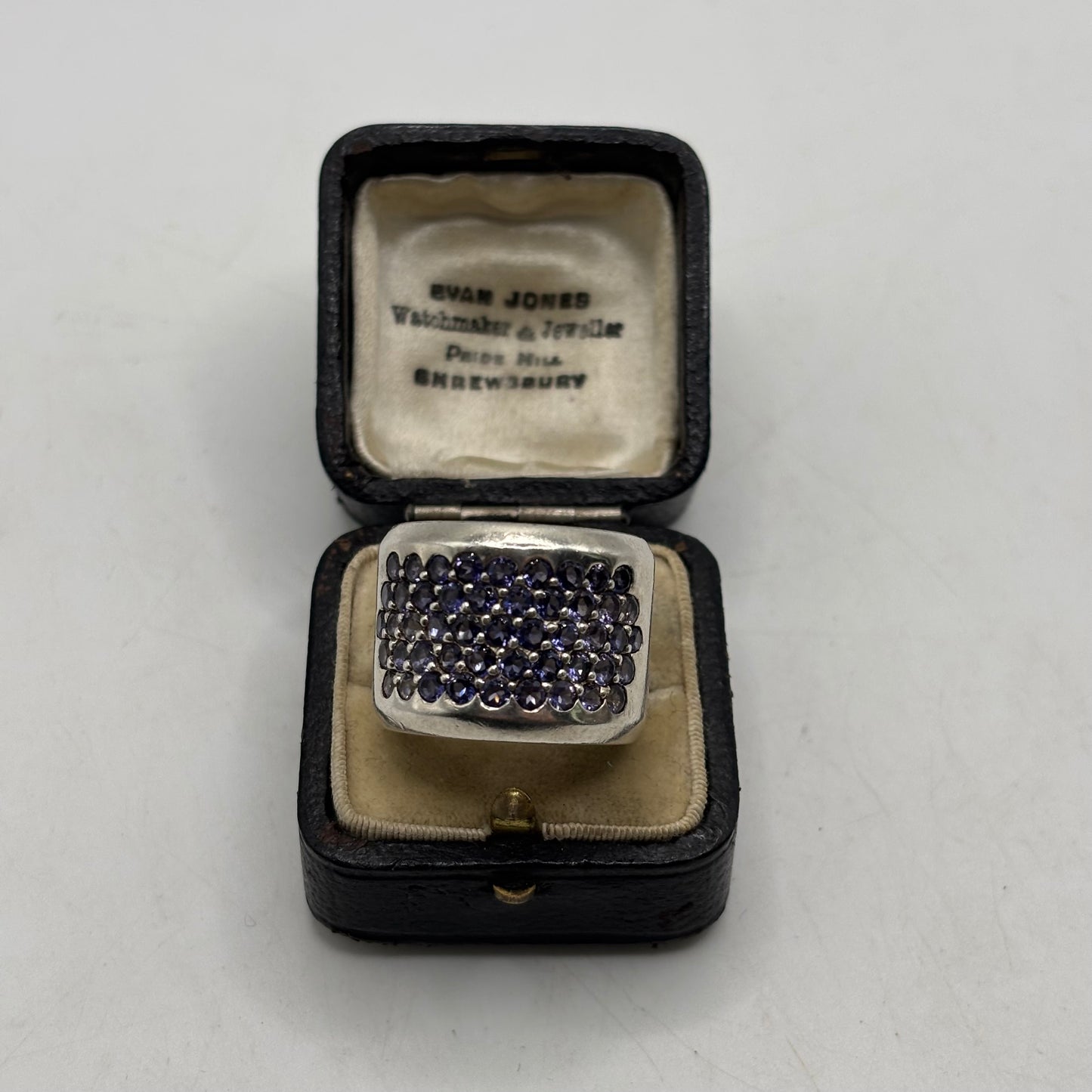 Silver Heavy Iolite Ring (N)