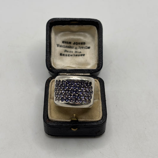 Silver Heavy Iolite Ring (N)