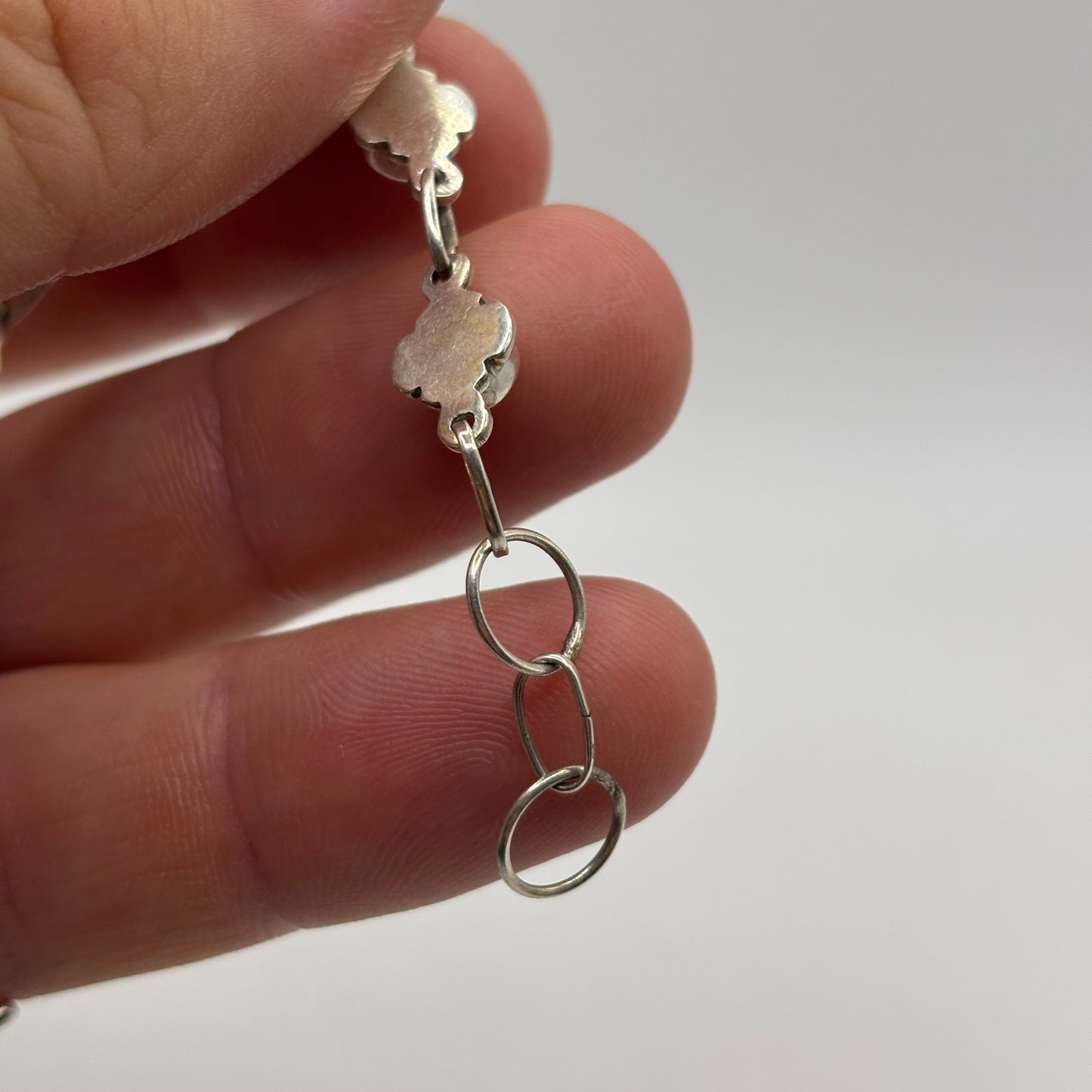 Silver 7”-7.5” Pearl Bracelet