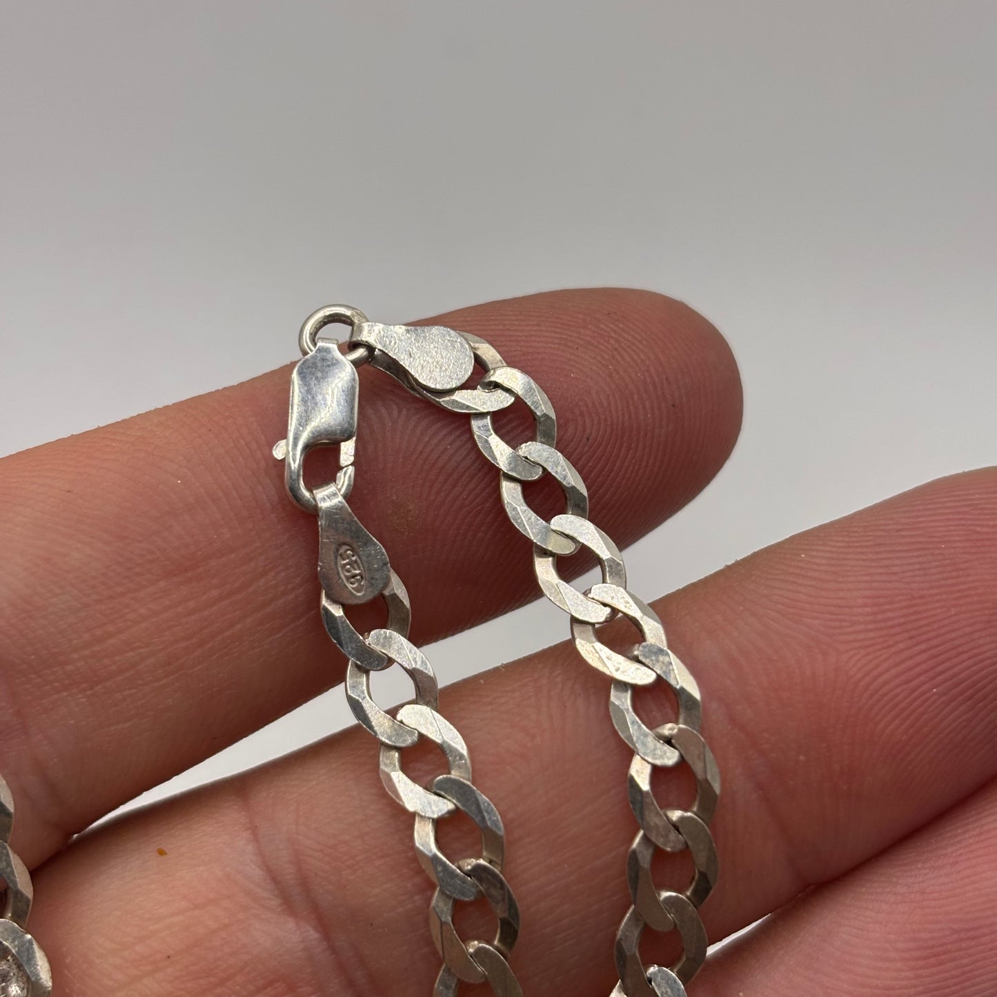 Silver 22” Curb Chain