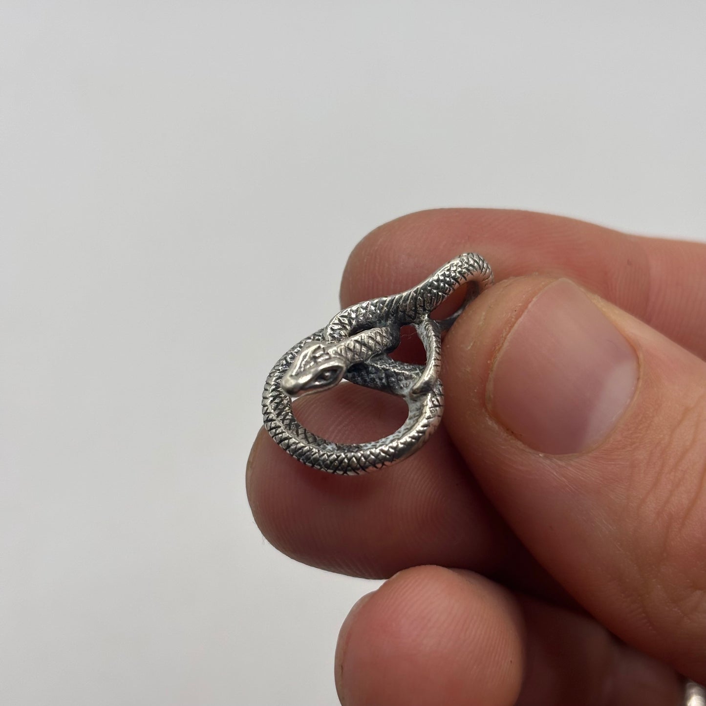 Silver Snake Pendant