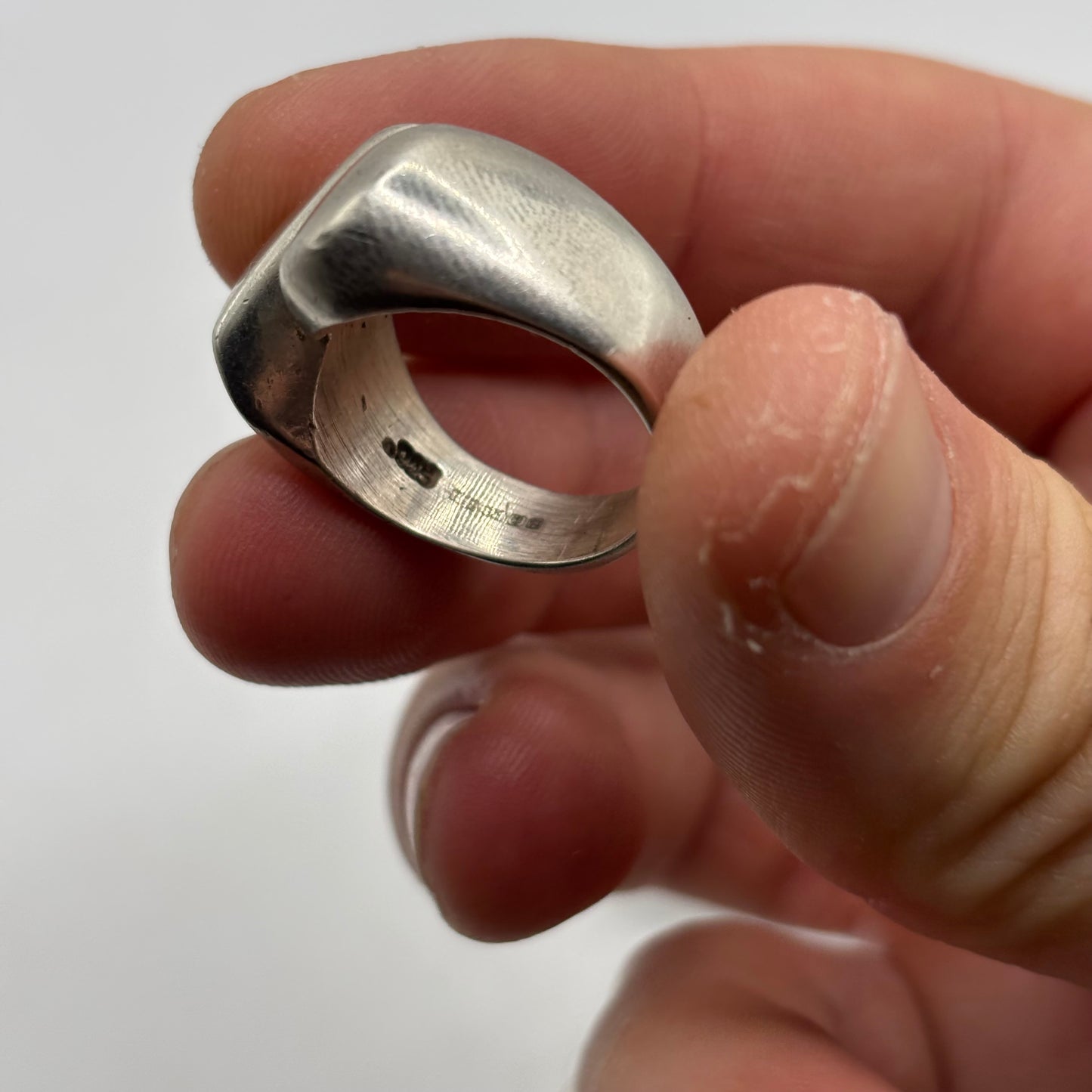 Silver Chunky Mexican Ring