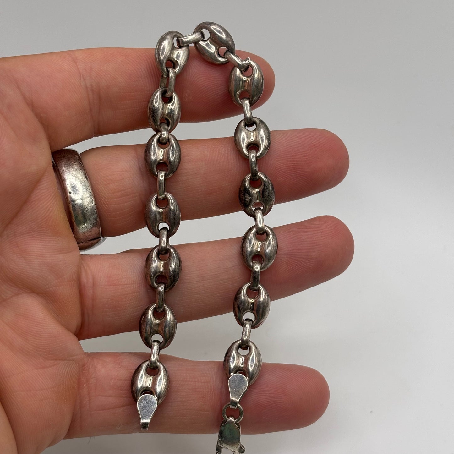 Silver 8” Marina Link Bracelet