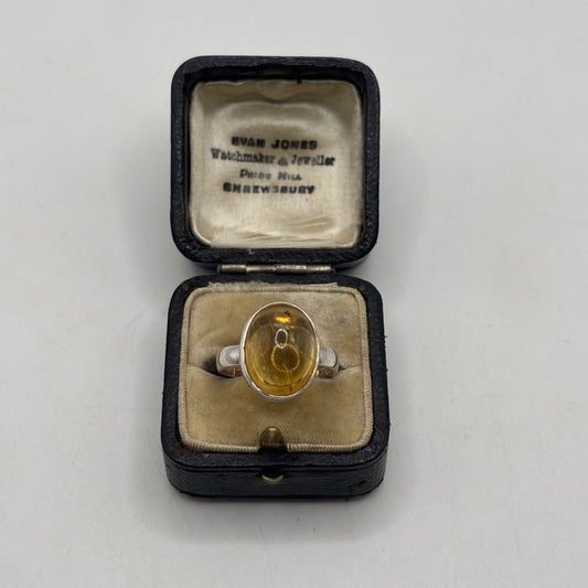 Silver Rutilated Quartz Ring