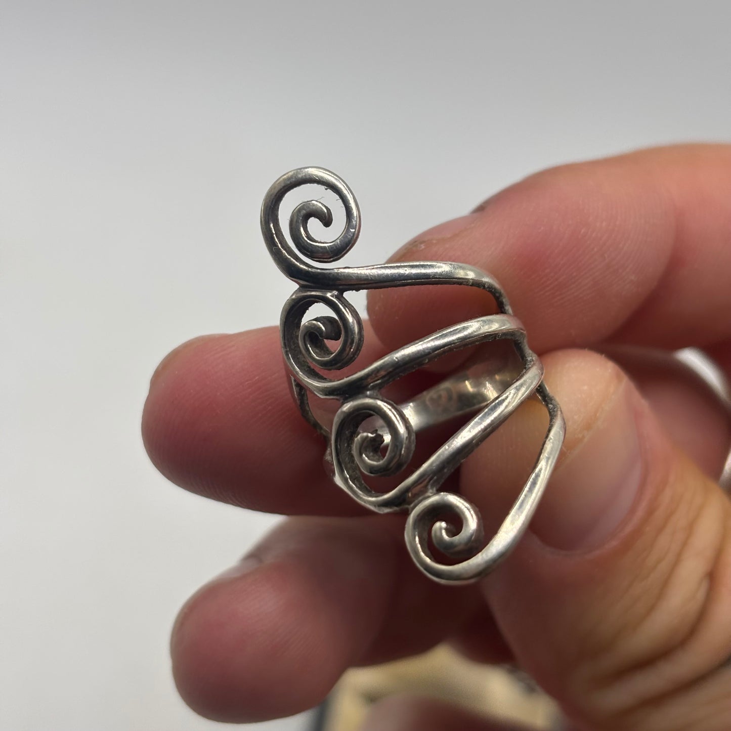 Silver Abstract Ring (M)