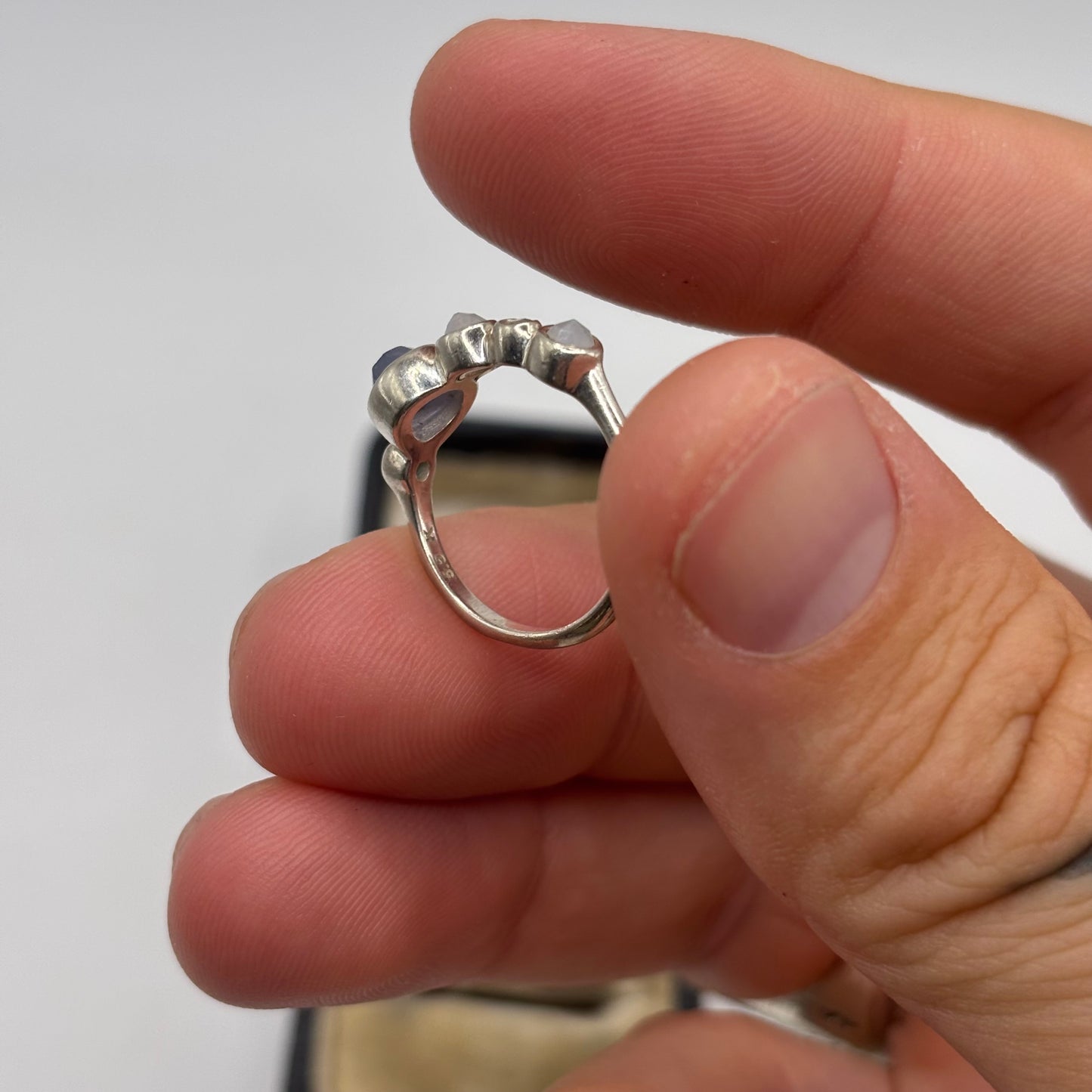 Silver Monica Vinader Ring (L)
