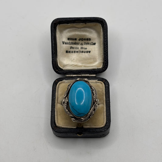Silver Chunky Turquoise Ring