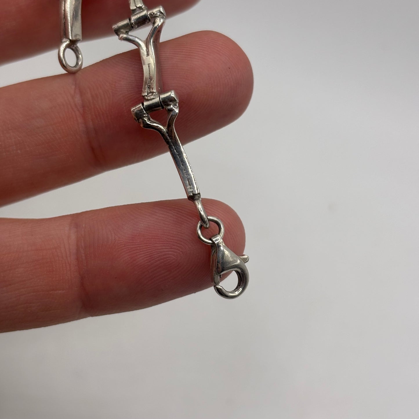Silver 7” Rutilated Quartz Bracelet