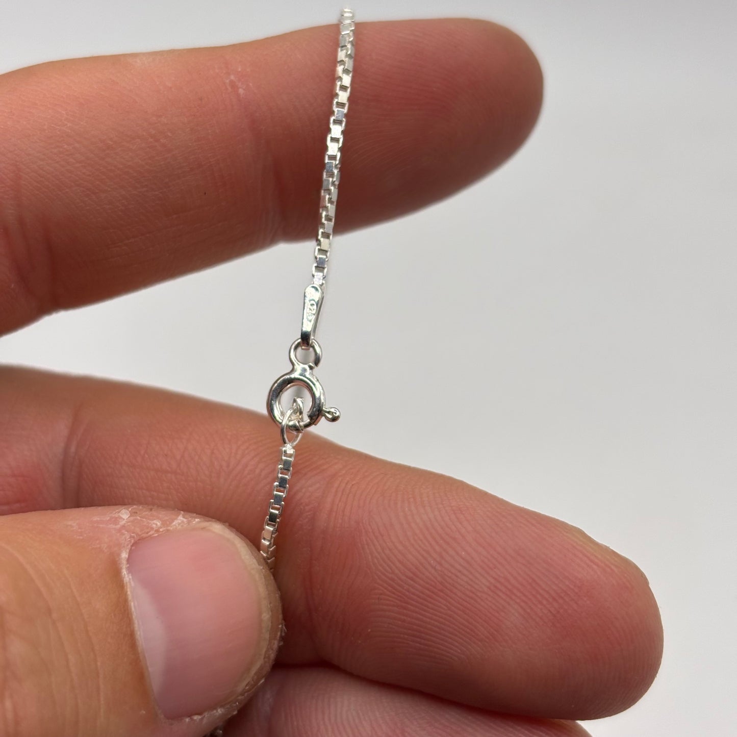 Silver 16” Vintage Libra Enamel Necklace