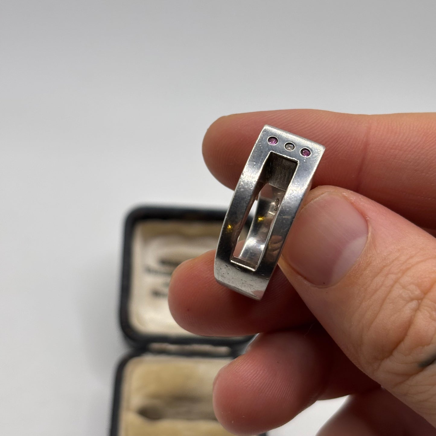 Silver Heavy Modernist Ring