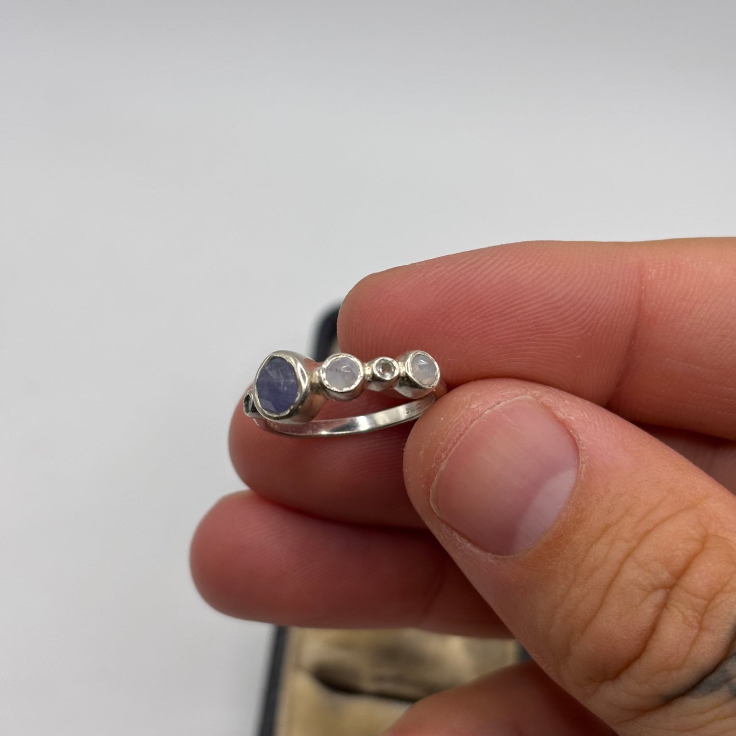 Silver Monica Vinader Ring (L)