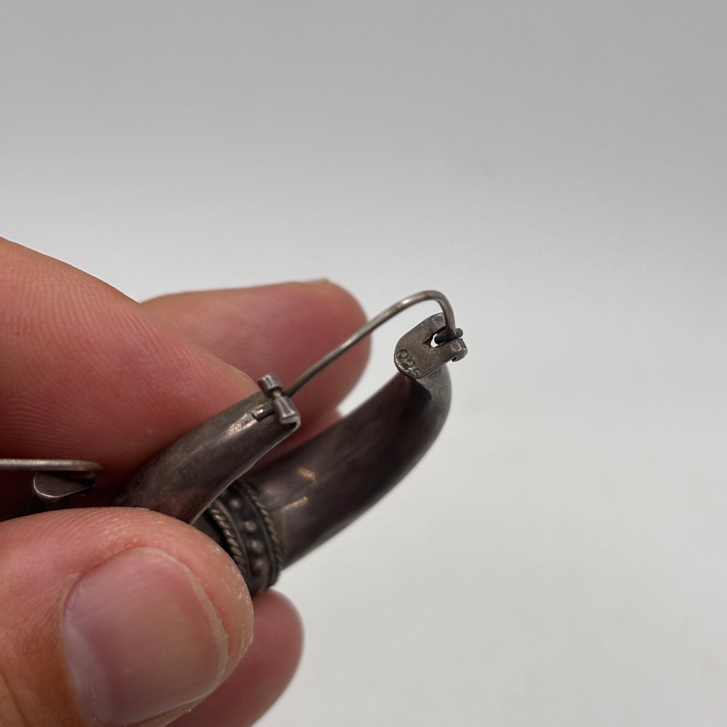 Silver Large Boho Hoops (50mm)