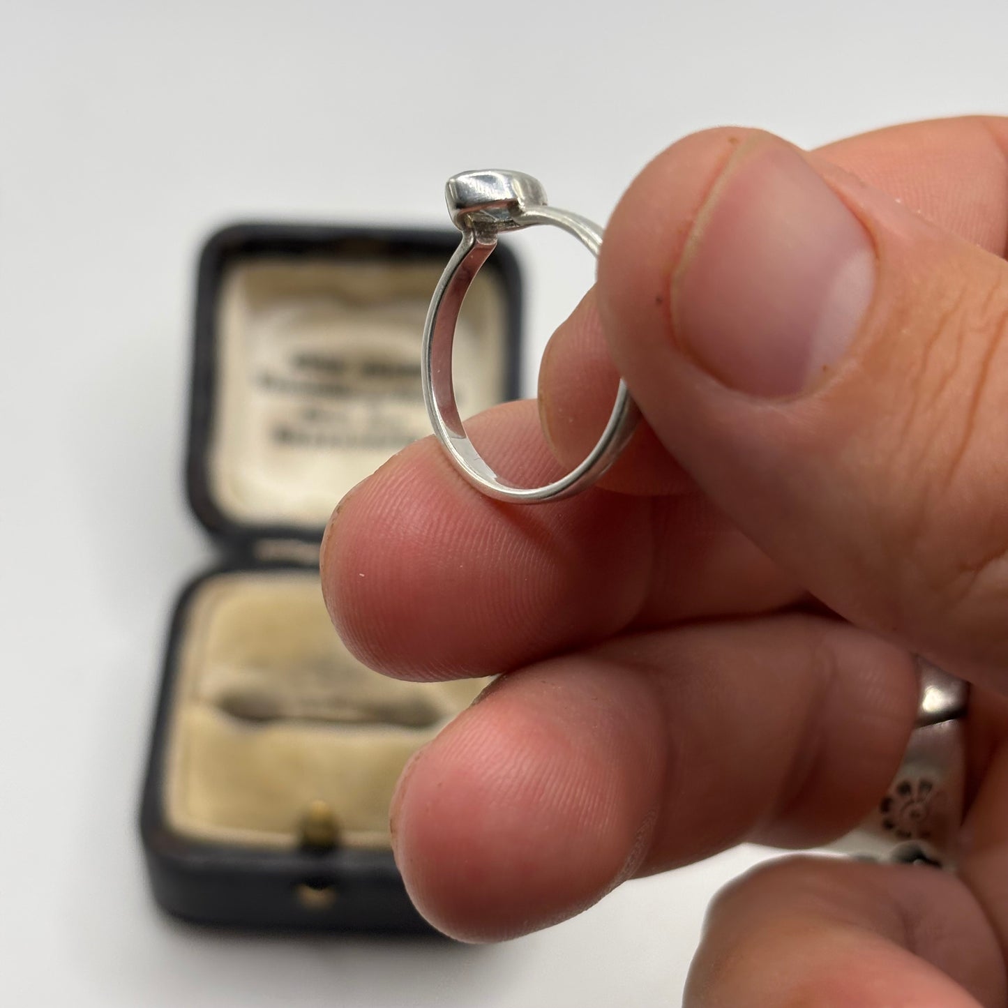 Silver Blue Topaz Ring (N)