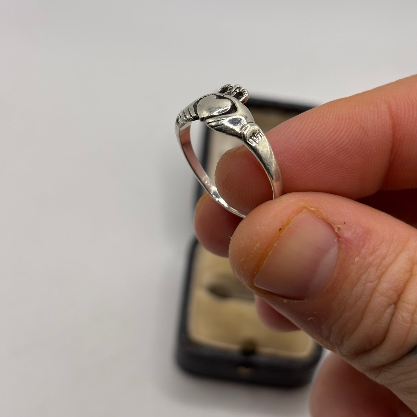 Silver Irish Claddagh Ring