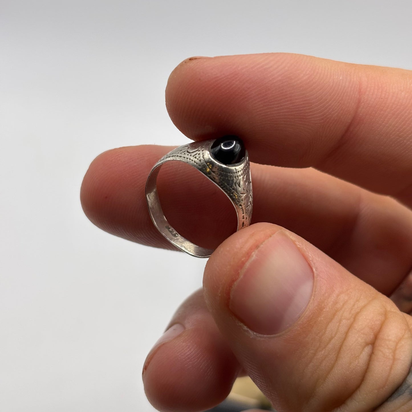 Silver Onyx Signet Ring