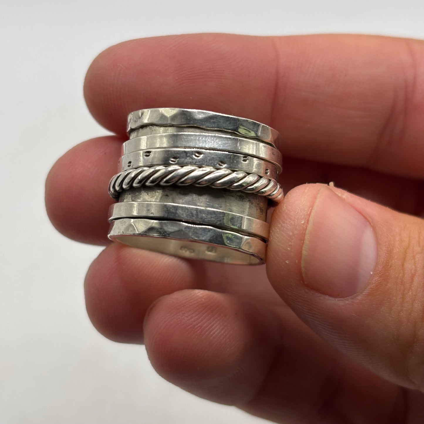 Silver Heavy Spinner Ring (T)