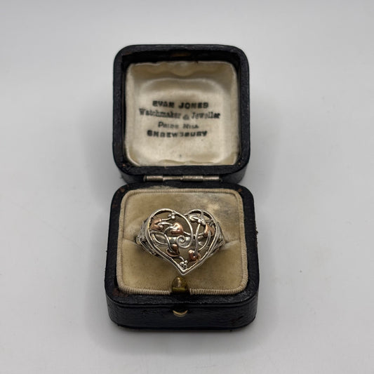 Silver Clogau Fairy Welsh Gold & Silver Ring (N)