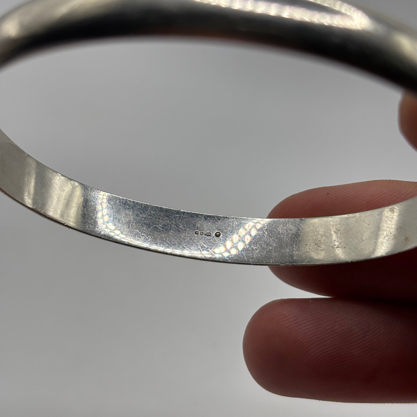 Silver Heavy Bangle