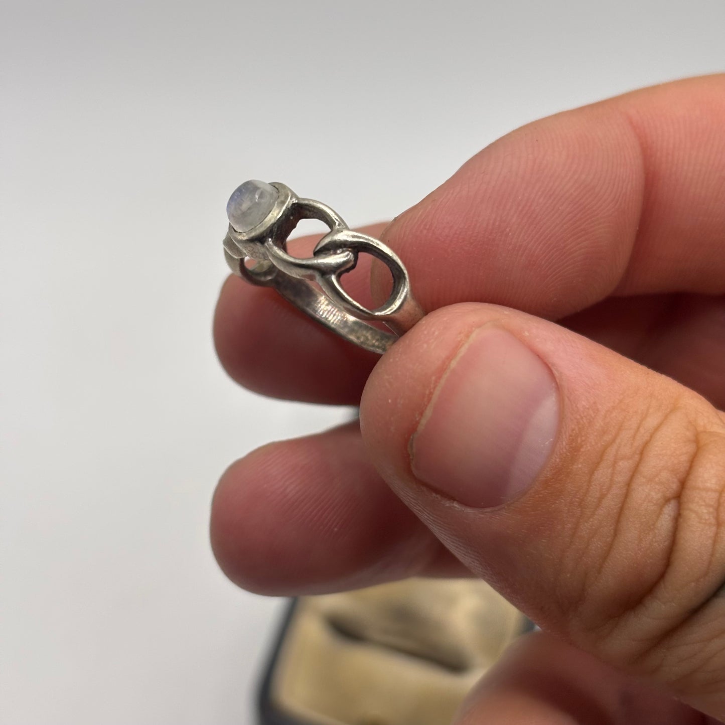 Silver Moonstone Ring (M)