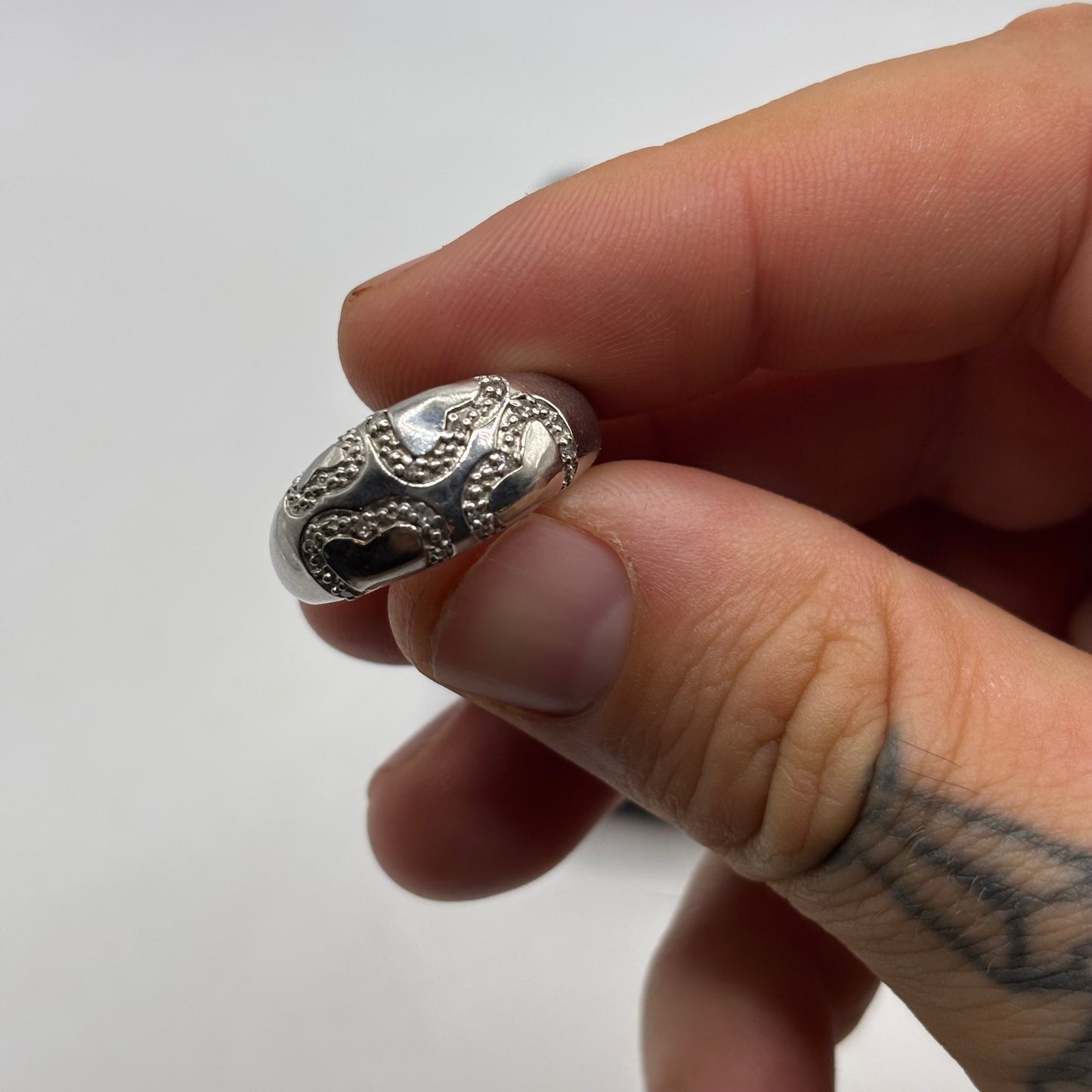 Silver Unusual Band Ring