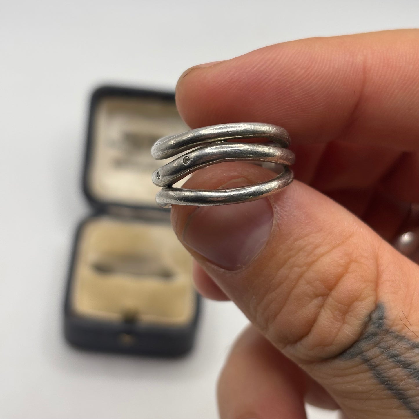 Silver Chunky Hot Diamonds Ring