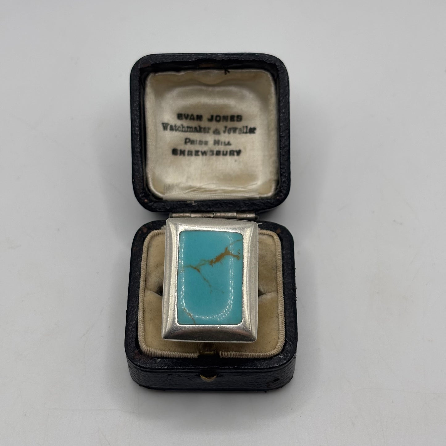 Silver Chunky Turquoise Ring