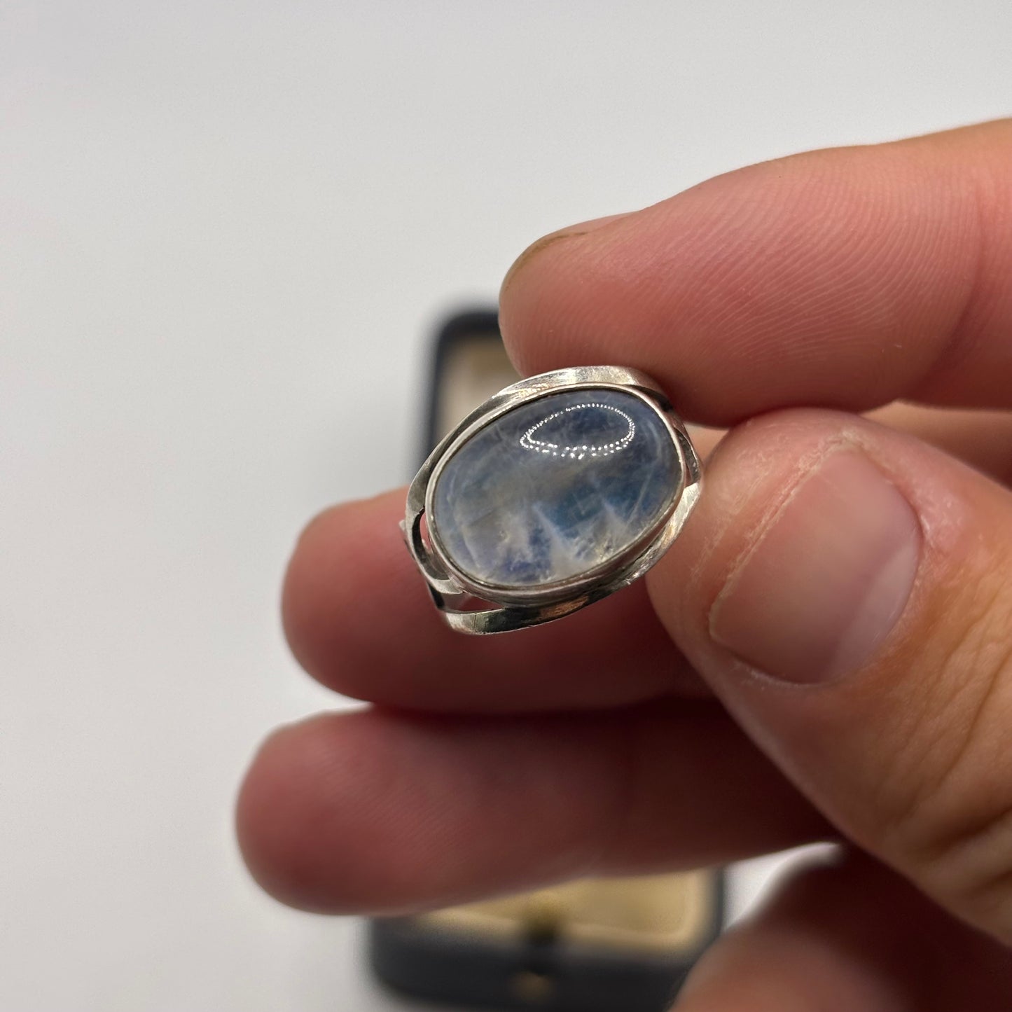 Silver Moonstone Ring (O)