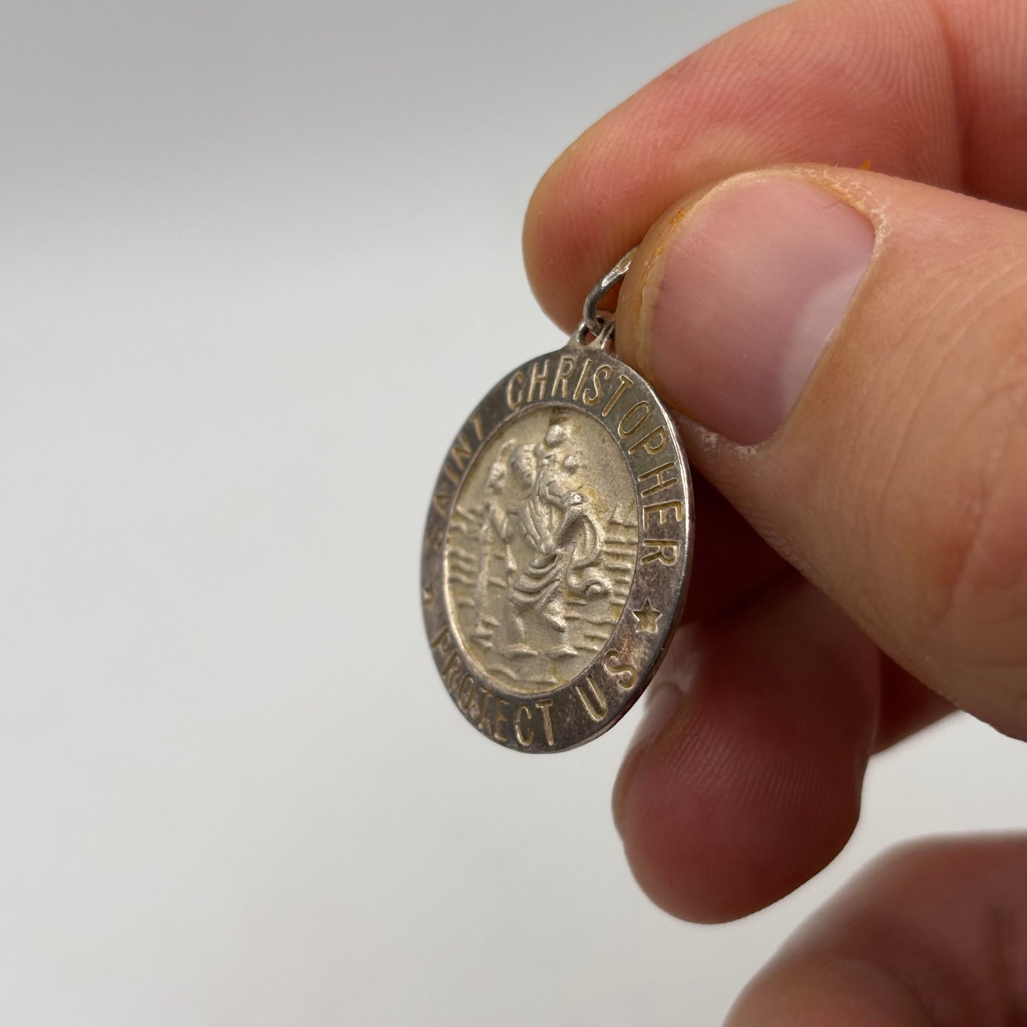 Silver St Christopher Pendant