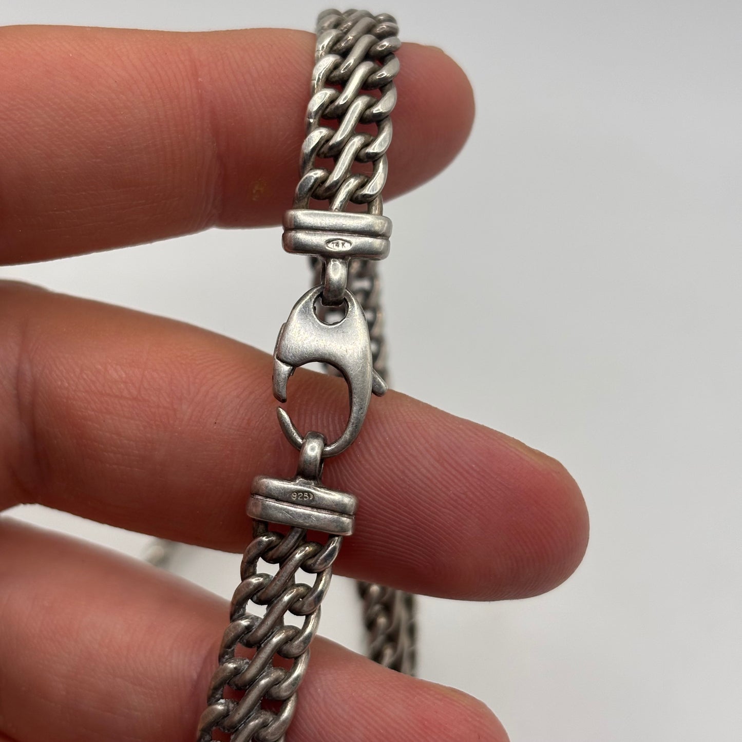 Silver 16” 14k Gold & Silver Chain