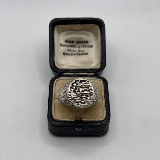 Silver Heavy Vintage Signet Ring