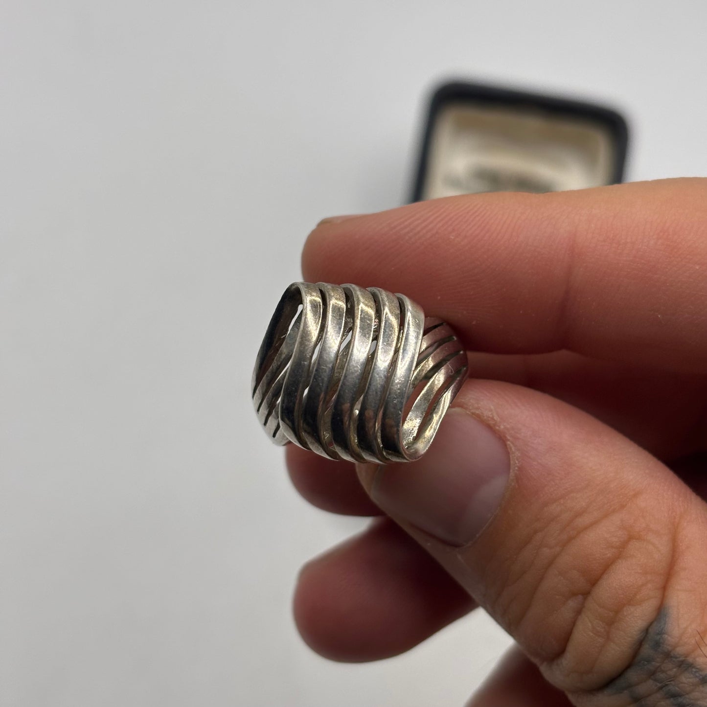 Silver Abstract Ring