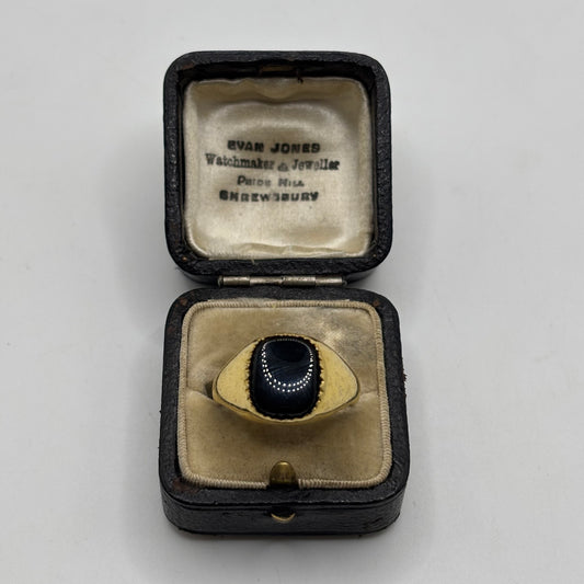 Silver Gold Plated Signet Ring (W)