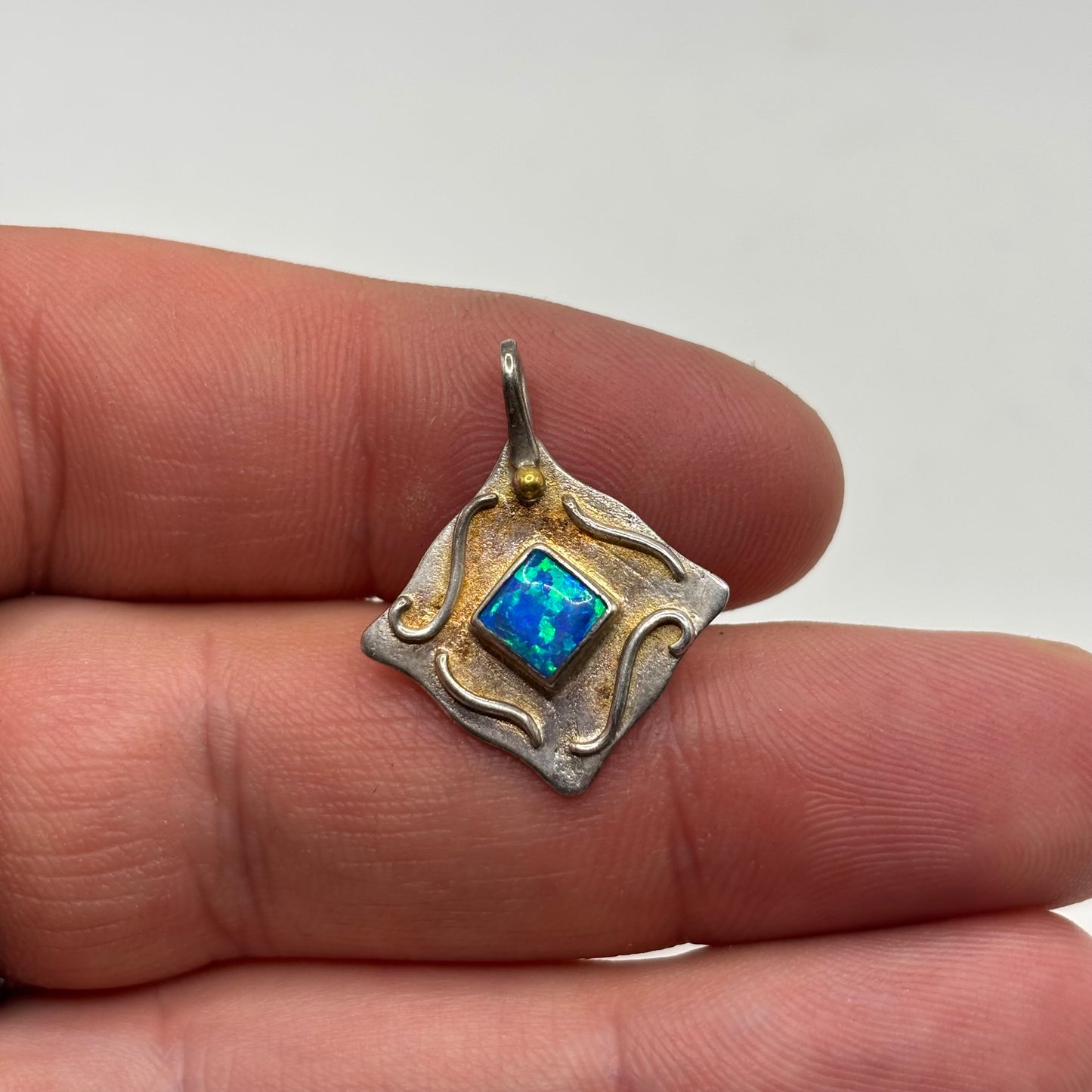 Silver Opal Pendant