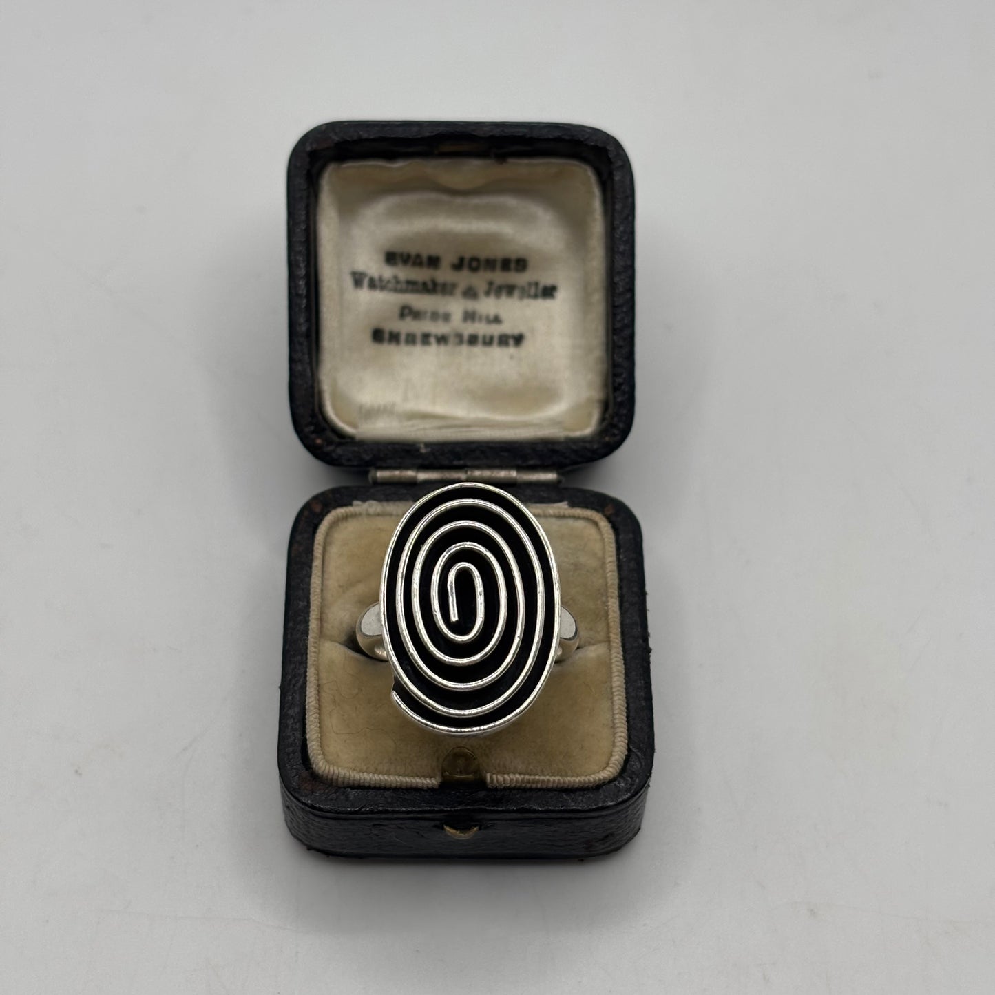 Silver Heavy Mexican Swirl Ring