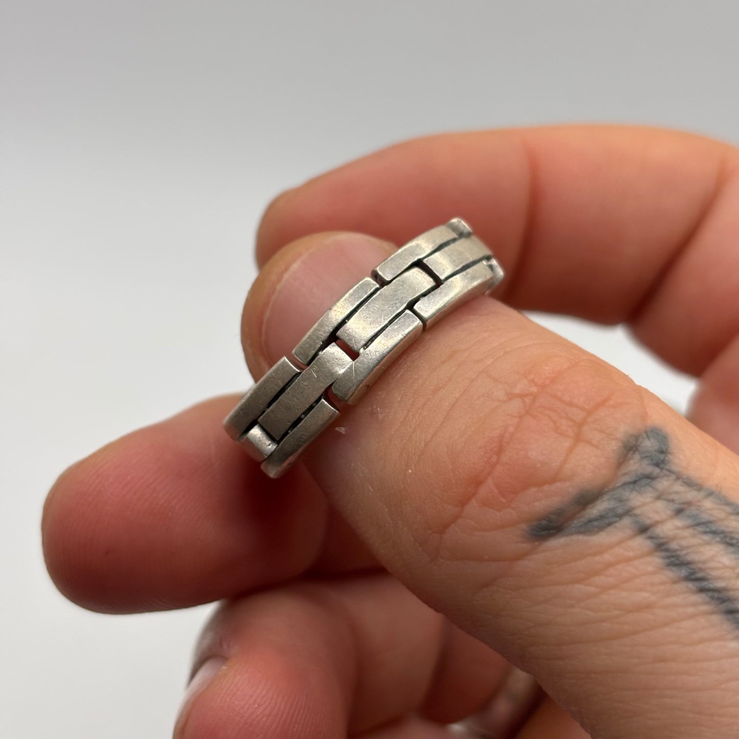 Silver Chain Link Ring