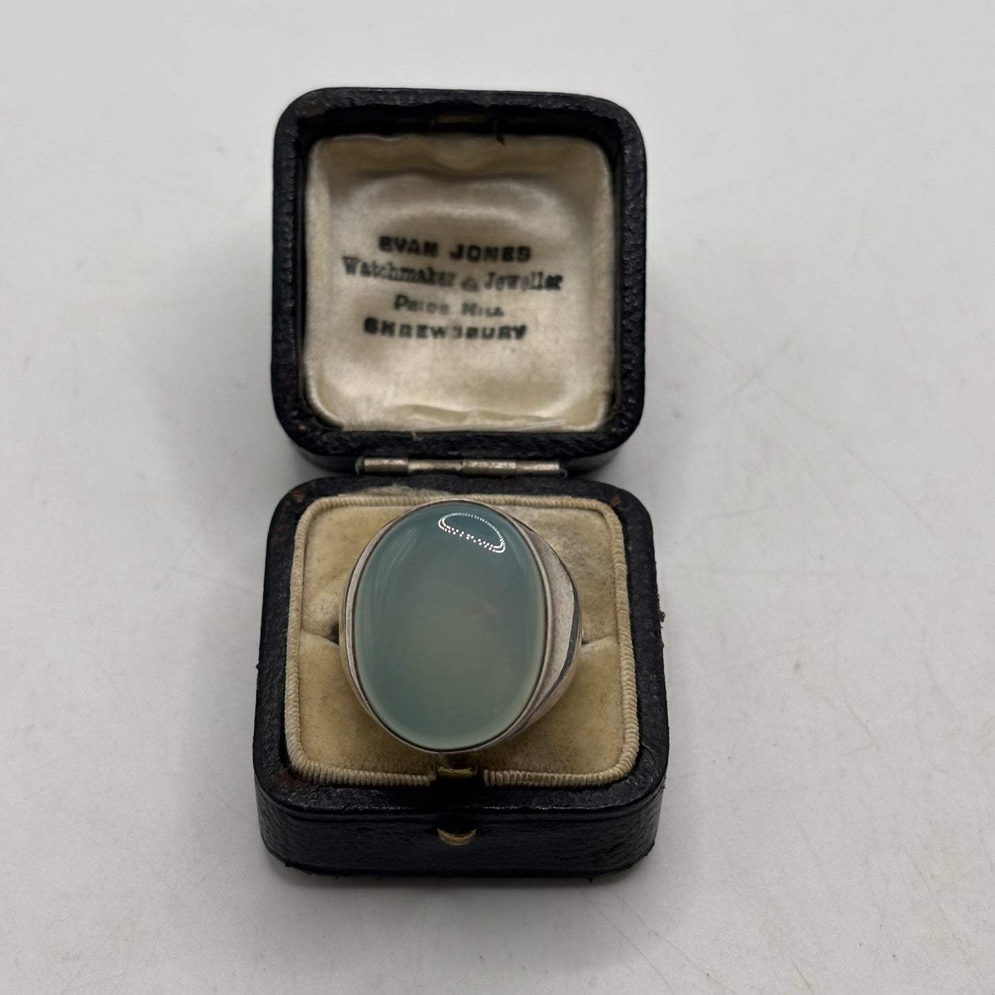 Silver Heavy Chalcedony Ring (R)